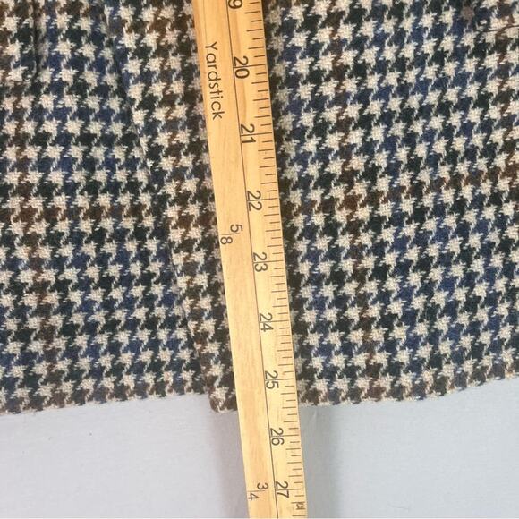 J Crew Dover Houndstooth Blazer Womens 8 Wool Academia Preppy Double Breasted - Picture 12 of 13